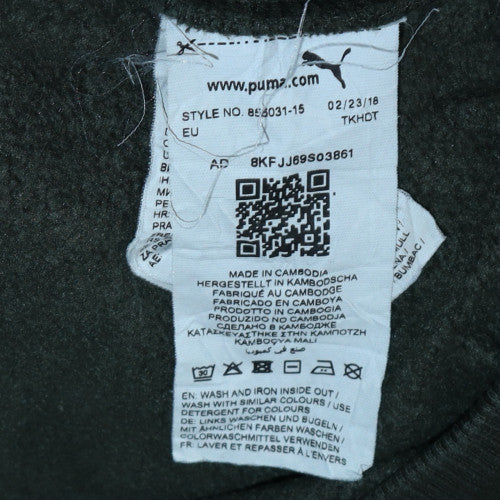 Mens UK Size S PUMA Green Pullover Hoodie