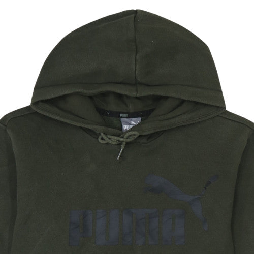 Mens UK Size S PUMA Green Pullover Hoodie