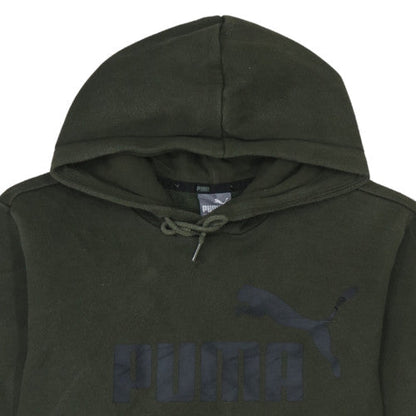 Mens UK Size S PUMA Green Pullover Hoodie