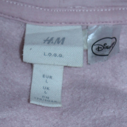 Womens UK Size L H&M Pink Pullover Hoodie