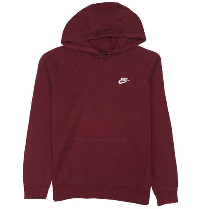 Mens UK Size M Nike Red Pullover Hoodie