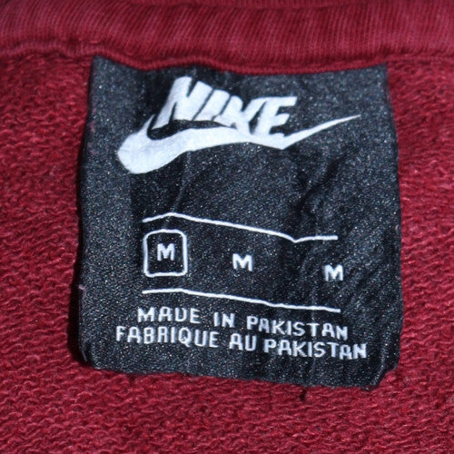 Mens UK Size M Nike Red Pullover Hoodie