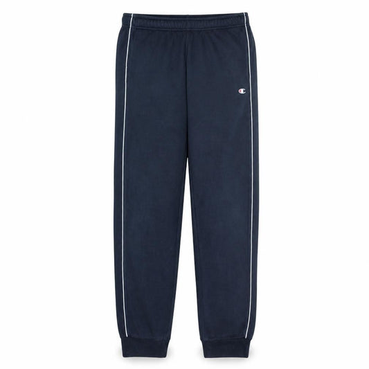 Front view of Champion boys’ navy blue large jogger sweatpants 11-12 years cotton blend