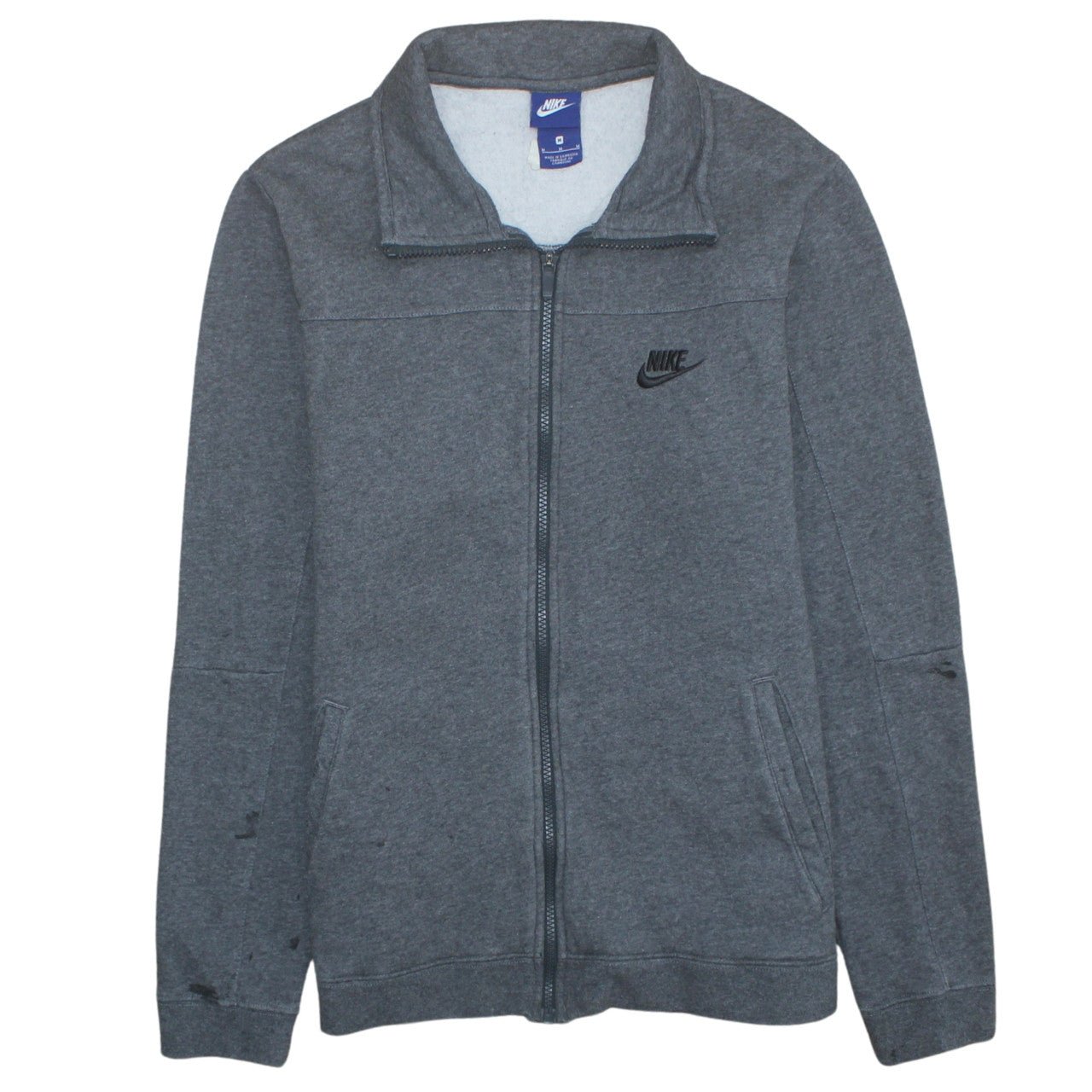 Mens UK Size M Nike Grey Full Zip Sweatshirt