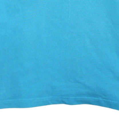 Mens UK Size M Cotton Traders Blue Henley Sweatshirt