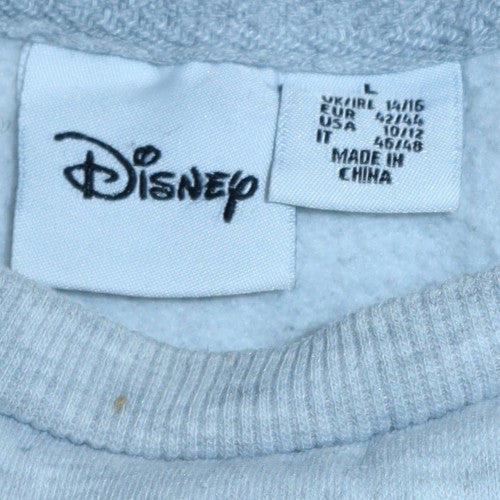 Womens UK Size L Disney Grey Pullover Sweatshirt