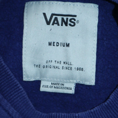 Womens UK Size M VANS Blue Pullover Sweatshirt