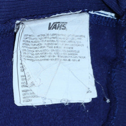 Womens UK Size M VANS Blue Pullover Sweatshirt
