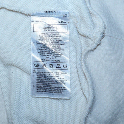 Adidas Boys White 1/2 Zip Fleece Sweatshirt 15-16 Years Originals Logo