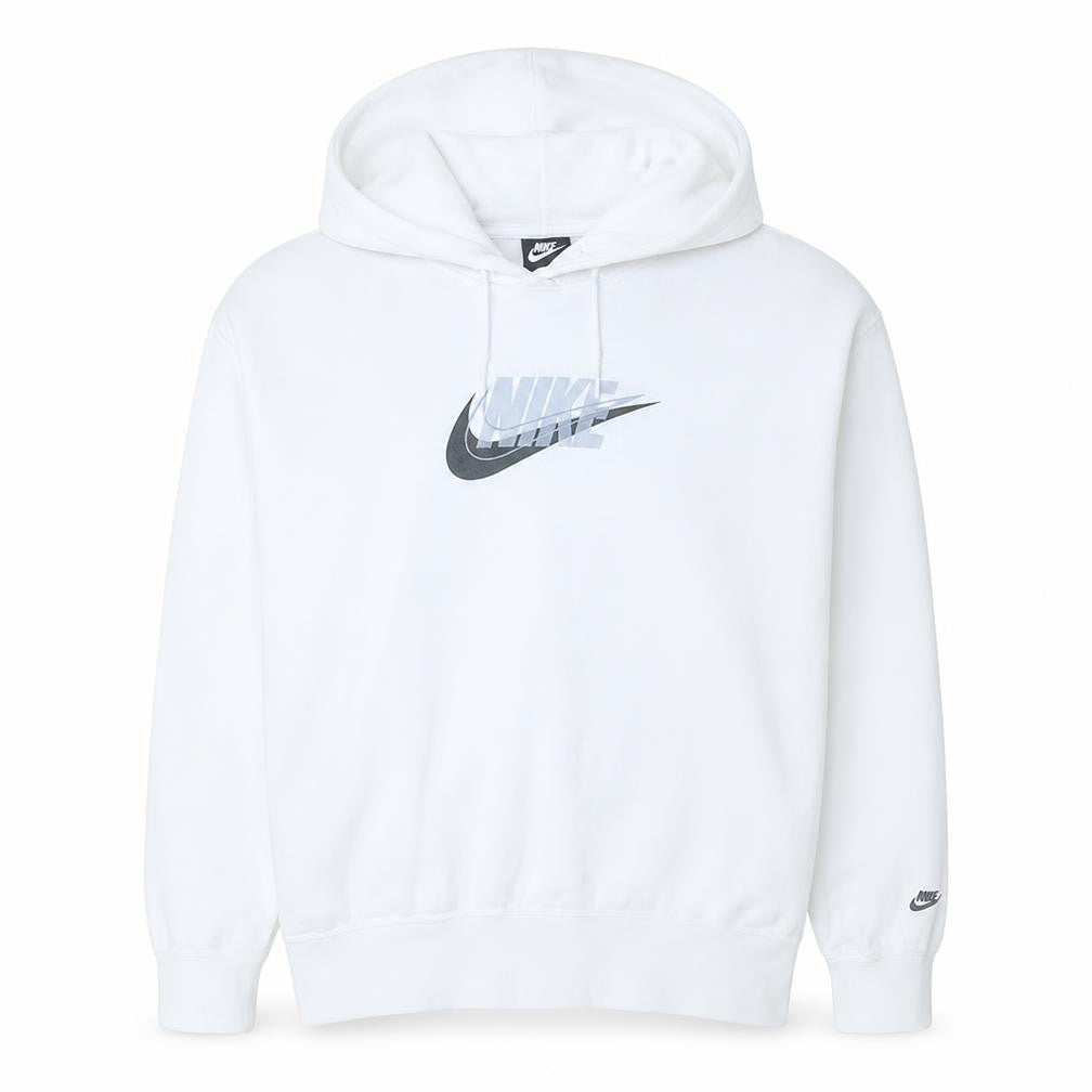 Mens UK Size L Nike White Pullover Hoodie