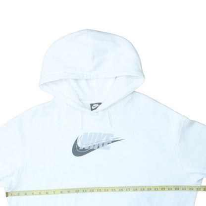 Mens UK Size L Nike White Pullover Hoodie