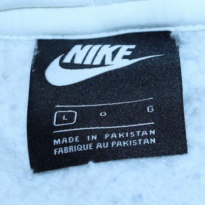 Mens UK Size L Nike White Pullover Hoodie
