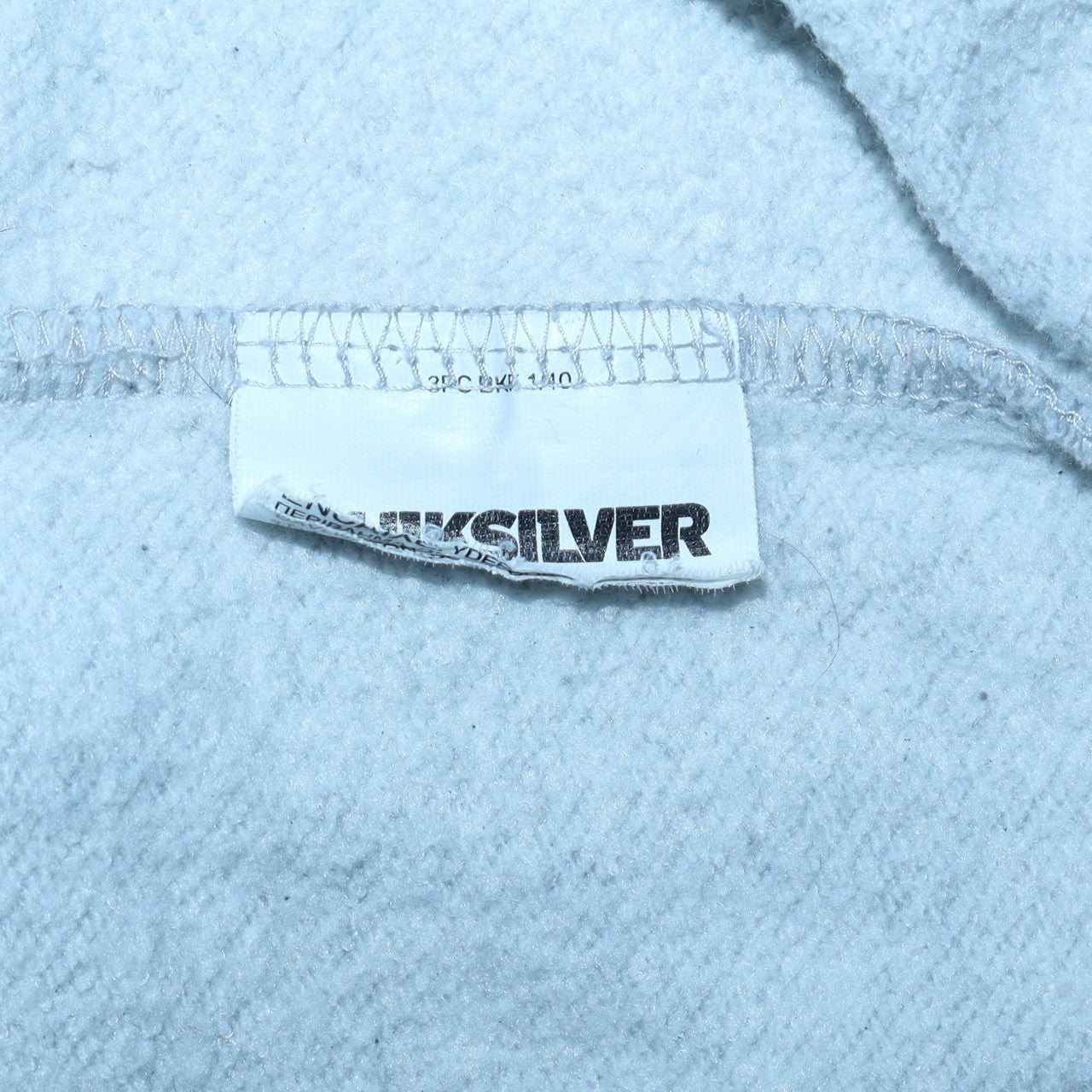 Mens UK Size M Quiksilver Grey Full Zip Hoodie