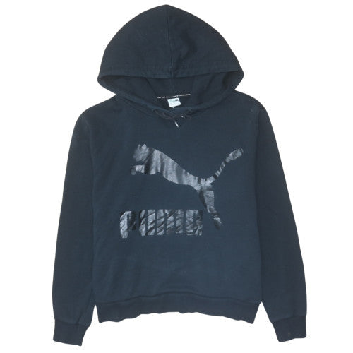 Womens UK Size L PUMA Black Pullover Hoodie