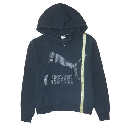 Womens UK Size L PUMA Black Pullover Hoodie