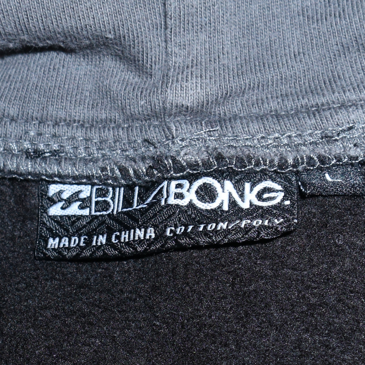 Mens UK Size M Billabong Black Pullover Hoodie