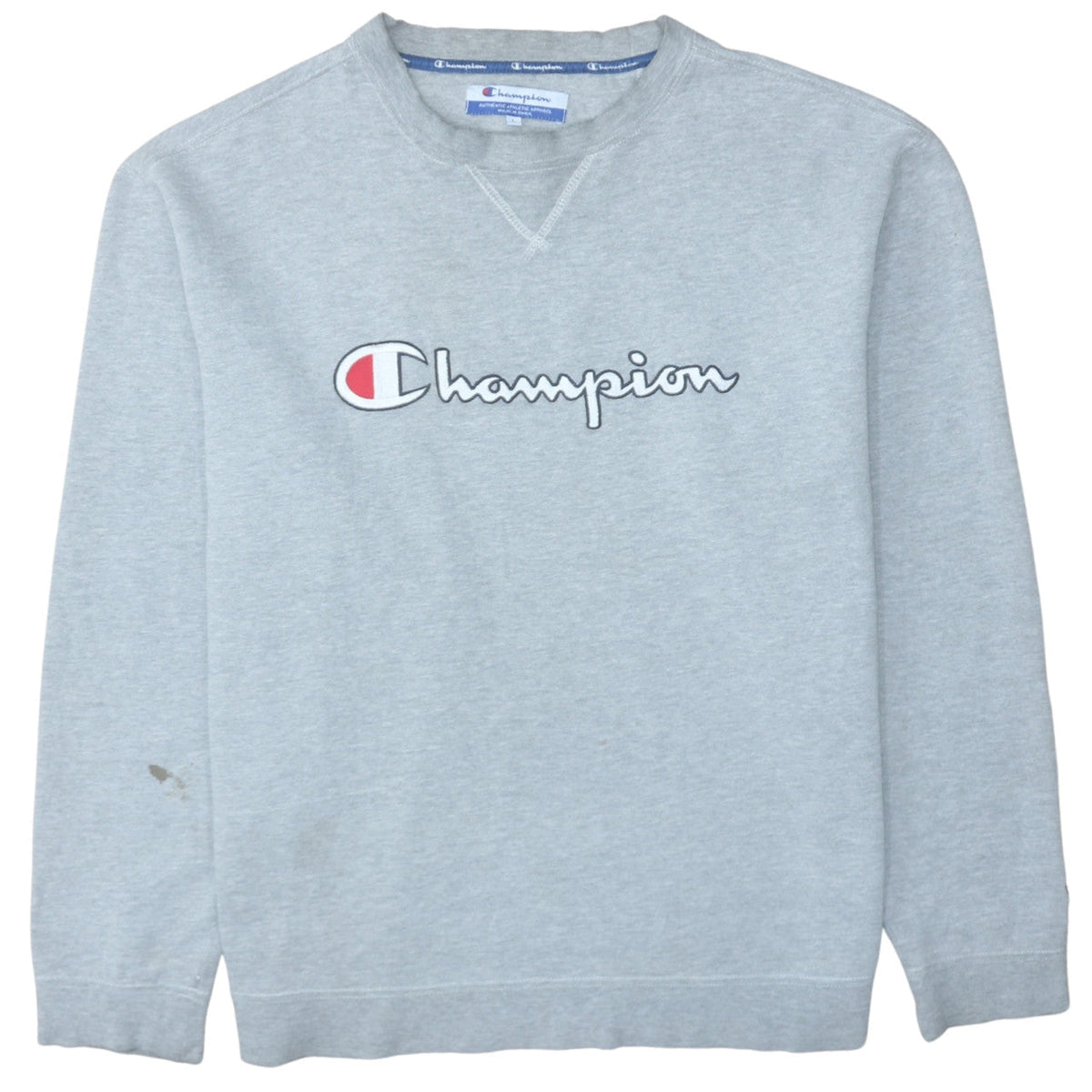 Mens UK Size L Champion Grey Pullover Sweatshirt