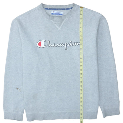 Mens UK Size L Champion Grey Pullover Sweatshirt