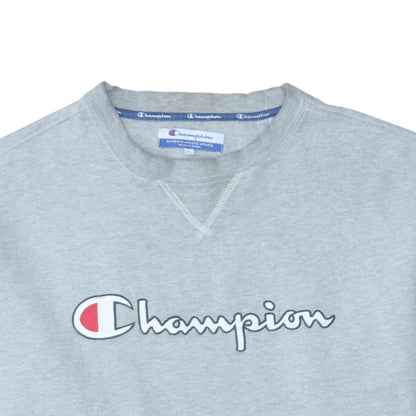 Mens UK Size L Champion Grey Pullover Sweatshirt