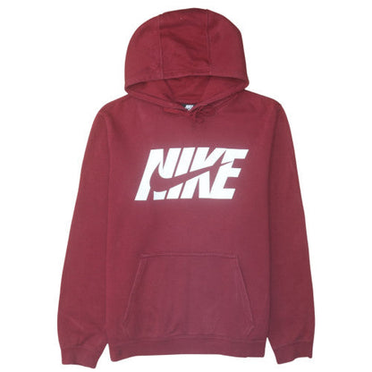Mens UK Size M Nike Red Pullover Hoodie