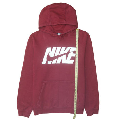 Mens UK Size M Nike Red Pullover Hoodie