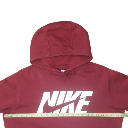 Mens UK Size M Nike Red Pullover Hoodie