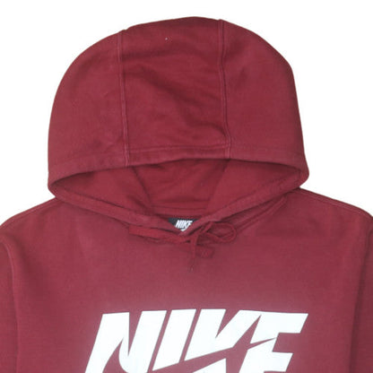 Mens UK Size M Nike Red Pullover Hoodie
