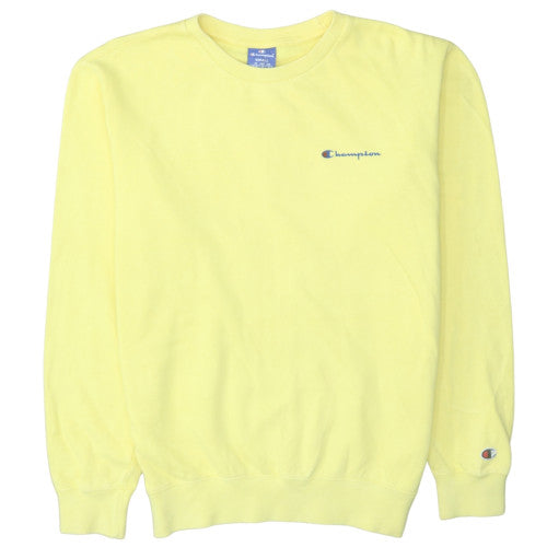 Mens UK Size S Champion Yellow Pullover Sweatshirt
