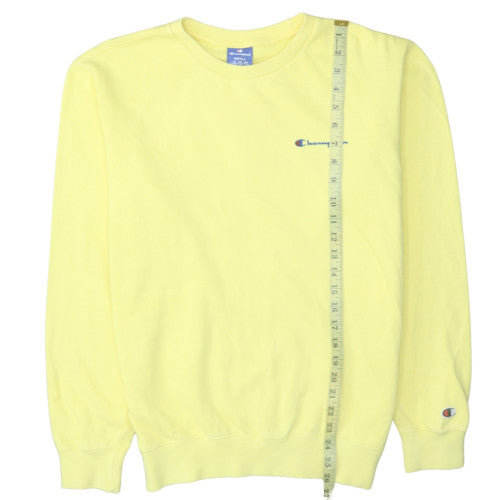 Mens UK Size S Champion Yellow Pullover Sweatshirt