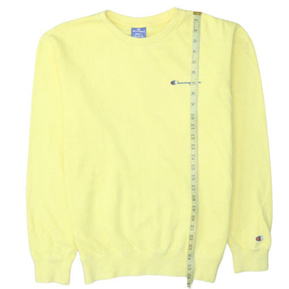 Mens UK Size S Champion Yellow Pullover Sweatshirt