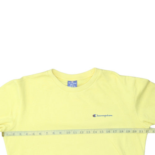 Mens UK Size S Champion Yellow Pullover Sweatshirt