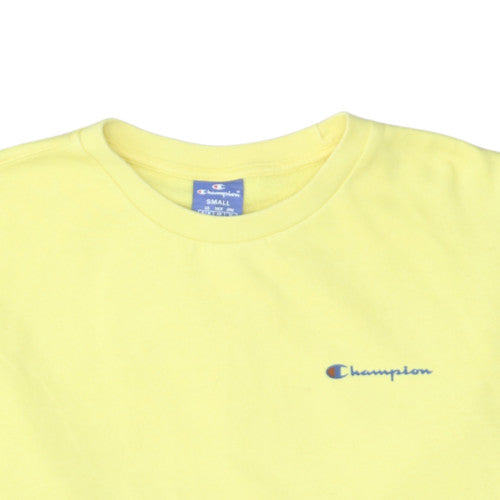 Mens UK Size S Champion Yellow Pullover Sweatshirt