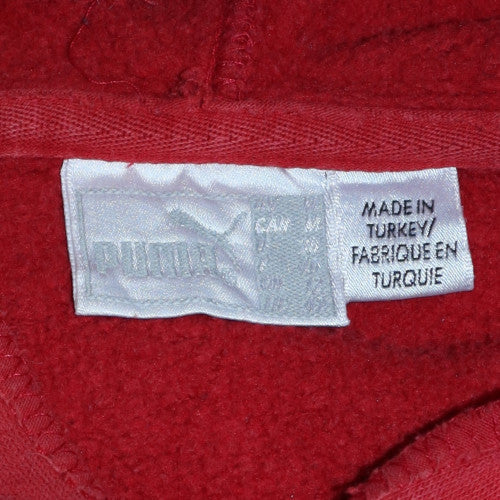 Womens UK Size M PUMA Red Pullover Hoodie