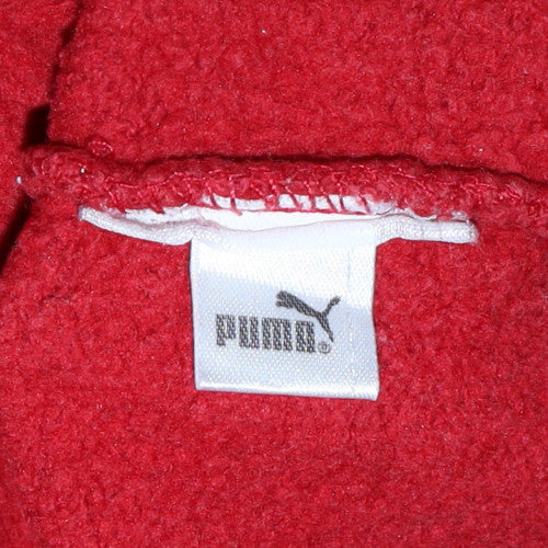 Womens UK Size M PUMA Red Pullover Hoodie