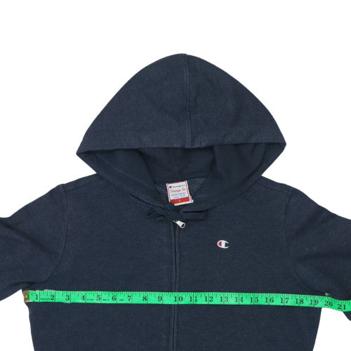 Mens UK Size L Champion Blue Full Zip Hoodie