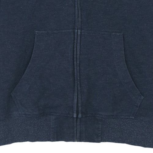 Mens UK Size L Champion Blue Full Zip Hoodie