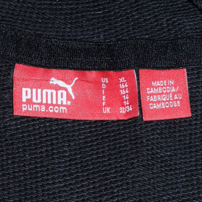 Boys UK Size 14 Years PUMA Black Pullover Hoodie