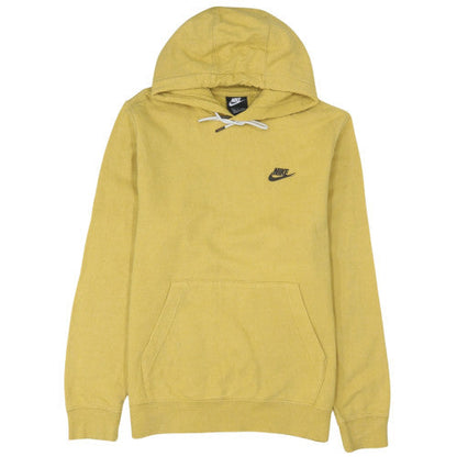 Mens UK Size S Nike Yellow Pullover Hoodie