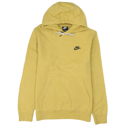 Mens UK Size S Nike Yellow Pullover Hoodie