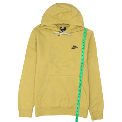 Mens UK Size S Nike Yellow Pullover Hoodie