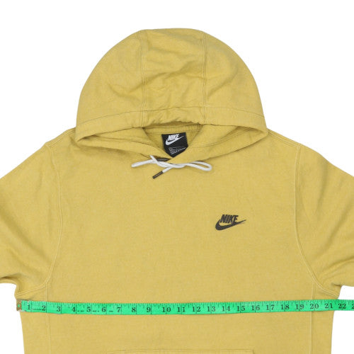 Mens UK Size S Nike Yellow Pullover Hoodie