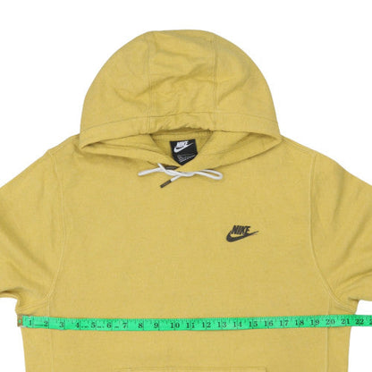 Mens UK Size S Nike Yellow Pullover Hoodie