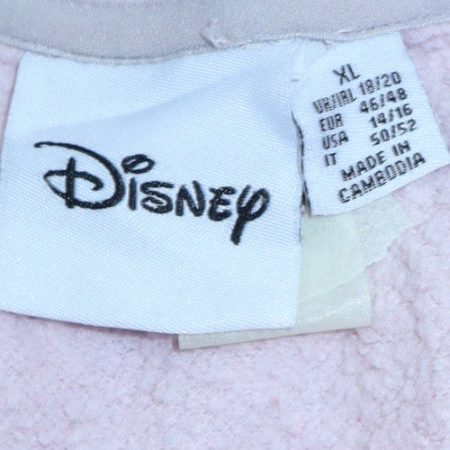 Womens UK Size XL Disney Pink Pullover Hoodie