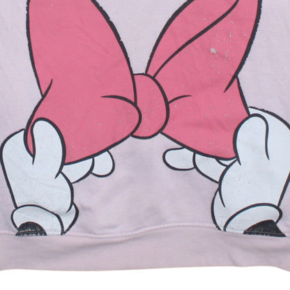 Womens UK Size XL Disney Pink Pullover Hoodie