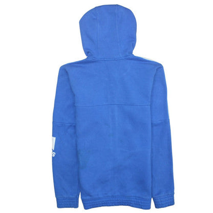 Mens UK Size S adidas Blue Full Zip Hoodie