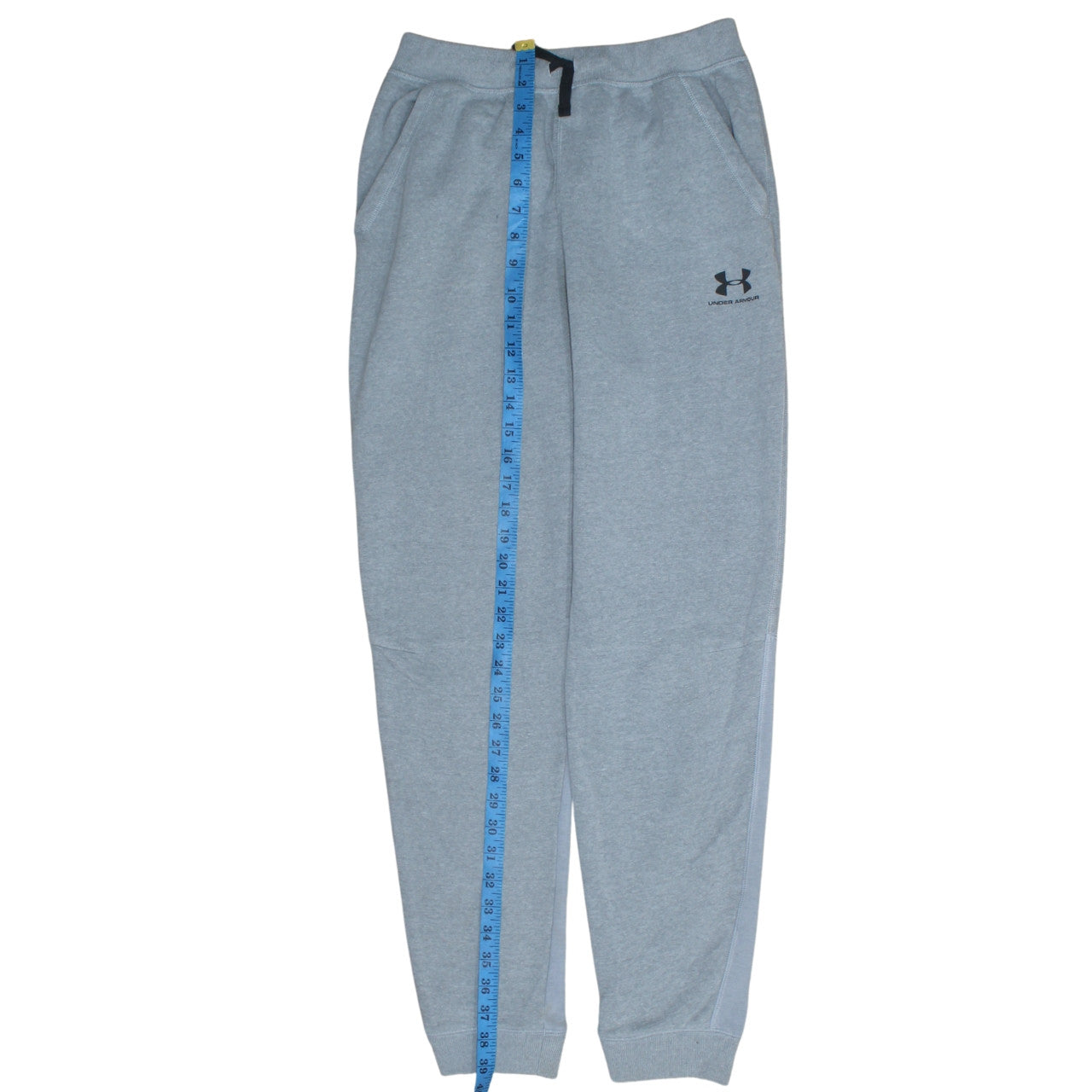 Under Armour Boys Grey Jogger Sweatpants 14-16 Years Fleece Tapered Fit
