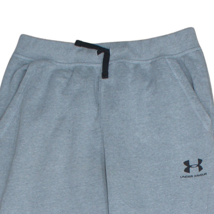 Under Armour Boys Grey Jogger Sweatpants 14-16 Years Fleece Tapered Fit