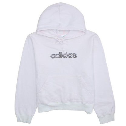 Womens UK Size 10 adidas Pink Pullover Hoodie