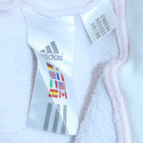 Womens UK Size 10 adidas Pink Pullover Hoodie