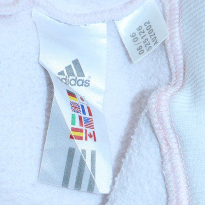 Womens UK Size 10 adidas Pink Pullover Hoodie